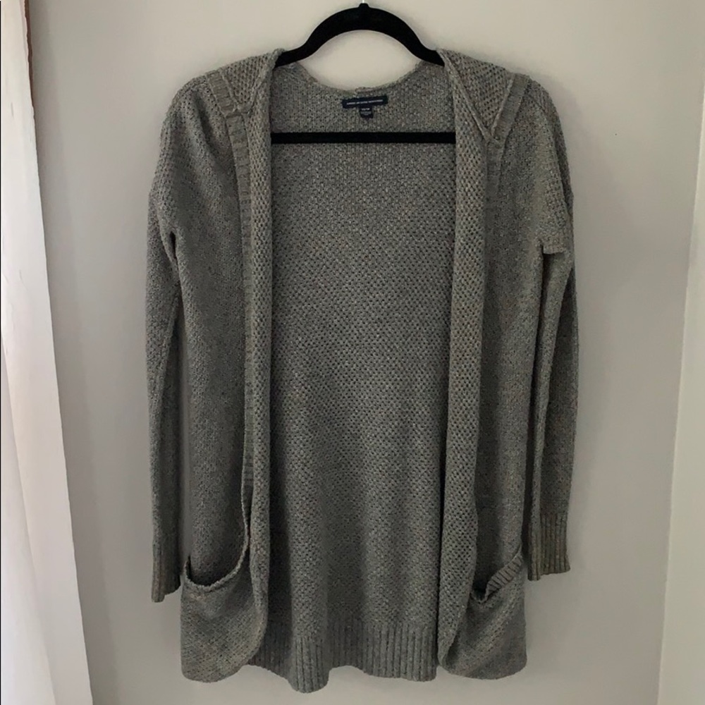 Hooded AE Knit Cardigan